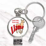 Love my llama Nail Clippers Key Chain