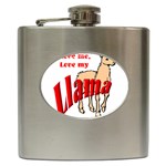 Love my llama Hip Flask (6 oz)