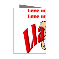 Love my llama Mini Greeting Card from ArtsNow.com Right