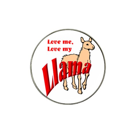 Love my llama Hat Clip Ball Marker (4 pack) from ArtsNow.com Front