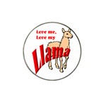 Love my llama Hat Clip Ball Marker (10 pack)