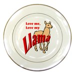 Love my llama Porcelain Plate