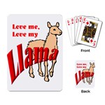 Love my llama Playing Cards Single Design