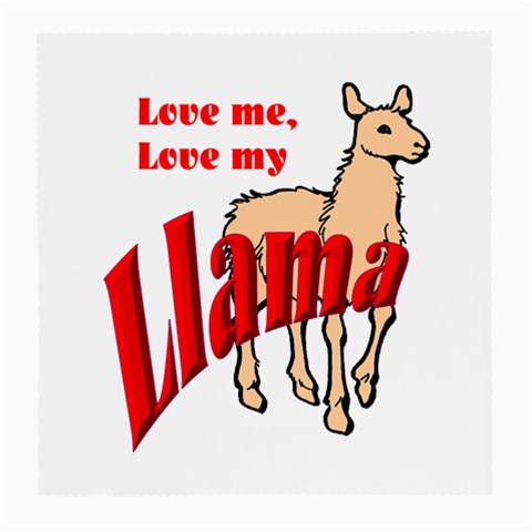 Love my llama Glasses Cloth (Medium) from ArtsNow.com Front