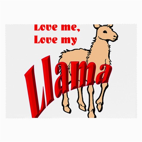 Love my llama Glasses Cloth (Large) from ArtsNow.com Front