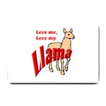 Love my llama Small Doormat