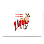 Love my llama Large Doormat
