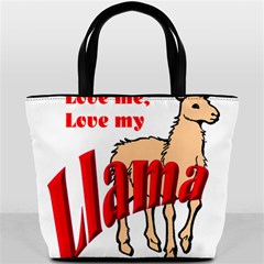 Love my llama Bucket Bag from ArtsNow.com Front
