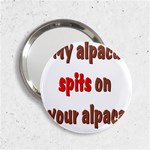 My alpaca spits 2.25  Handbag Mirror