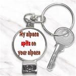 My alpaca spits Nail Clippers Key Chain