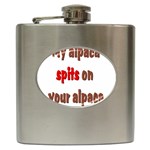 My alpaca spits Hip Flask (6 oz)