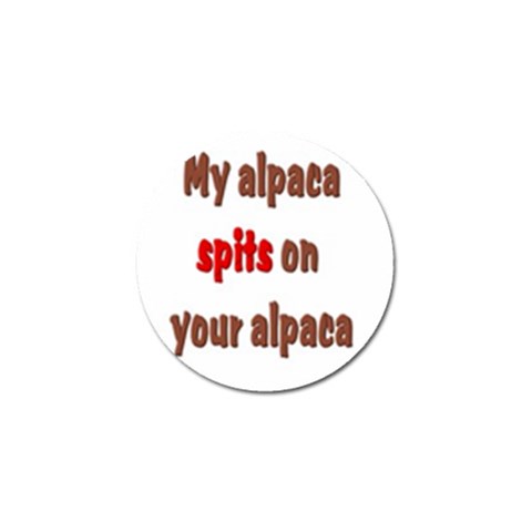 My alpaca spits Golf Ball Marker (4 pack) from ArtsNow.com Front