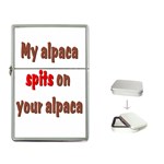 My alpaca spits Flip Top Lighter