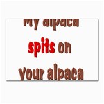 My alpaca spits Postcard 4 x 6  (Pkg of 10)