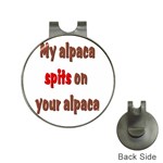 My alpaca spits Golf Ball Marker Hat Clip