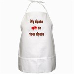 My alpaca spits BBQ Apron
