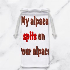 My alpaca spits Jewelry Bag from ArtsNow.com Back