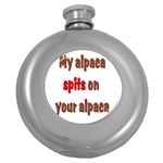 My alpaca spits Hip Flask (5 oz)