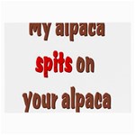 My alpaca spits Glasses Cloth (Large)