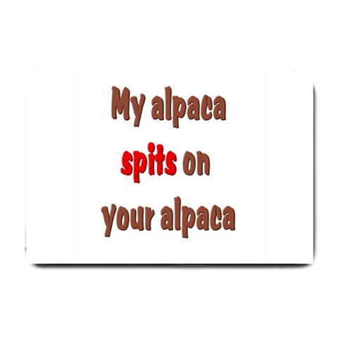 My alpaca spits Small Doormat from ArtsNow.com 24 x16  Door Mat
