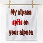 My alpaca spits Face Towel