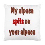My alpaca spits Cushion Case (One Side)