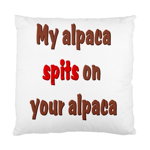 My alpaca spits Cushion Case (Two Sides) from ArtsNow.com Front