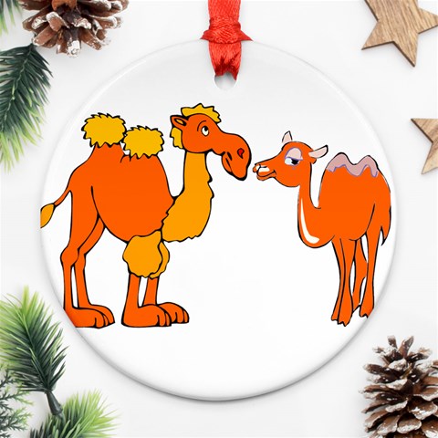 Camel love Ornament (Round) from ArtsNow.com Front