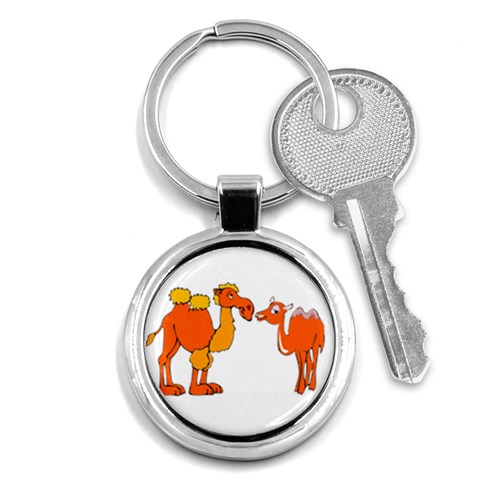 Camel love Key Chain (Round) from ArtsNow.com Front