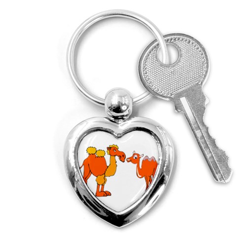 Camel love Key Chain (Heart) from ArtsNow.com Front