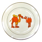 Camel love Porcelain Plate