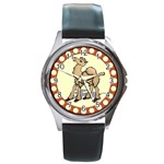 Cute camel Round Metal Watch