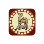 Cute camel Rubber Coaster (Square)