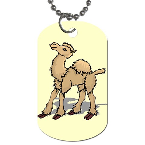 Cute camel Dog Tag (One Side) from ArtsNow.com Front