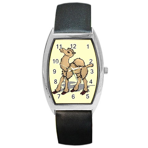 Cute camel Barrel Style Metal Watch from ArtsNow.com Front