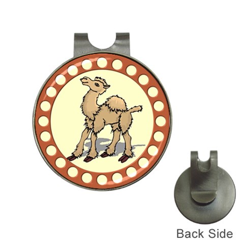 Cute camel Golf Ball Marker Hat Clip from ArtsNow.com Front