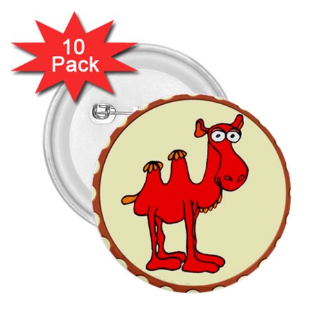 Camel 2.25  Button (10 pack) from ArtsNow.com Front