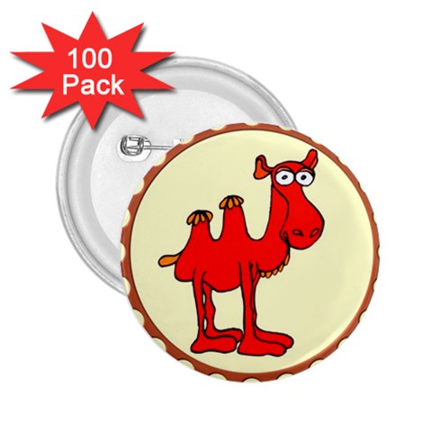 Camel 2.25  Button (100 pack) from ArtsNow.com Front