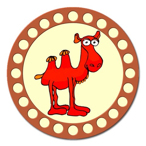 Camel Magnet 5  (Round) from ArtsNow.com Front