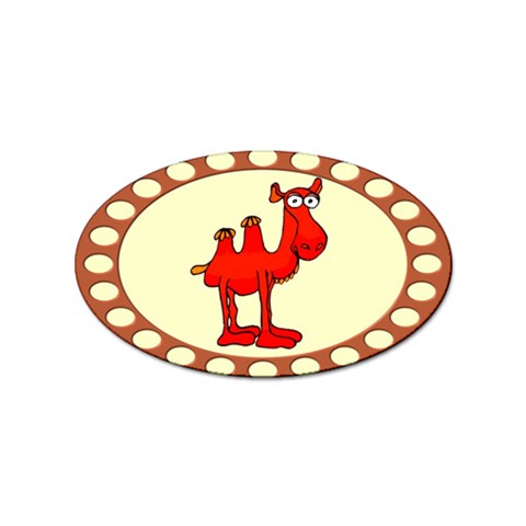 Camel Sticker Oval (100 pack) from ArtsNow.com Front