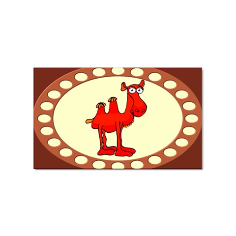 Camel Sticker Rectangular (100 pack) from ArtsNow.com Front