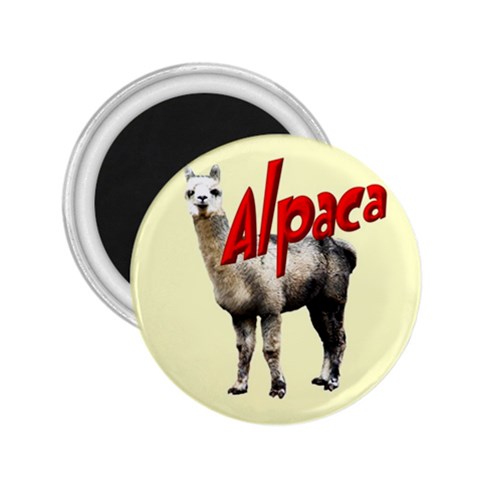 Alpaca 2.25  Magnet from ArtsNow.com Front