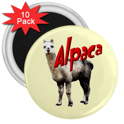 Alpaca 3  Magnet (10 pack) from ArtsNow.com Front