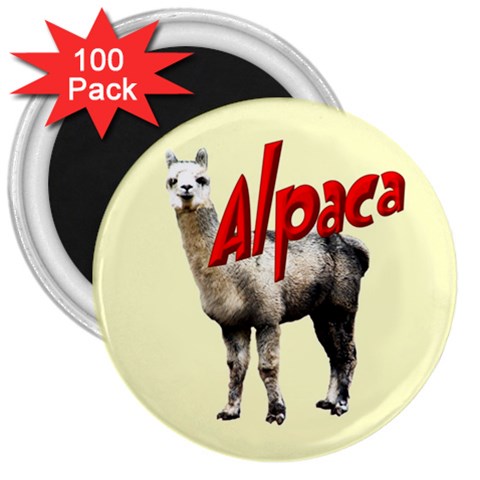 Alpaca 3  Magnet (100 pack) from ArtsNow.com Front