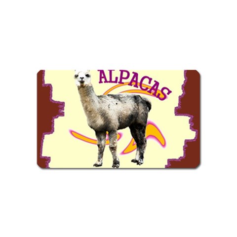 Alpaca Magnet (Name Card) from ArtsNow.com Front