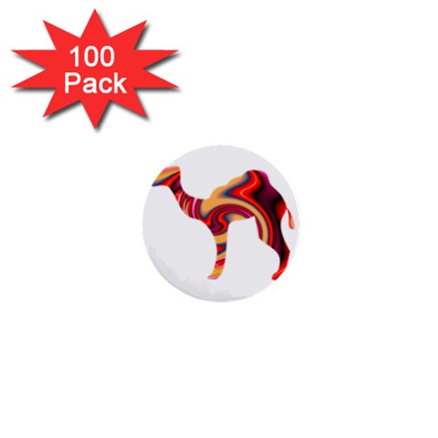 funky camel 1  Mini Button (100 pack)  from ArtsNow.com Front