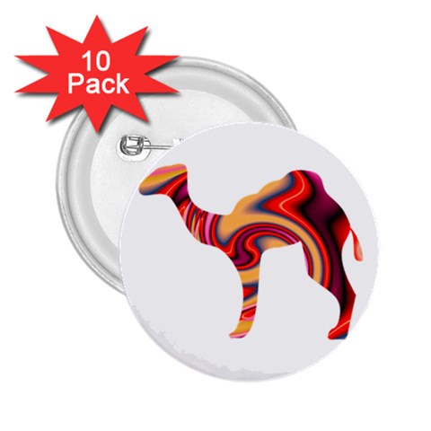 funky camel 2.25  Button (10 pack) from ArtsNow.com Front