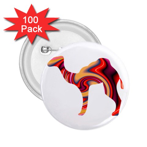funky camel 2.25  Button (100 pack) from ArtsNow.com Front