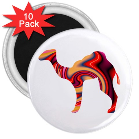 funky camel 3  Magnet (10 pack) from ArtsNow.com Front