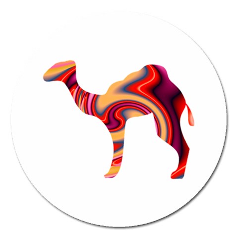 funky camel Magnet 5  (Round) from ArtsNow.com Front